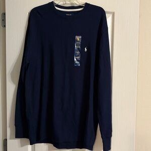 Polo by Ralph Lauren Dark Blue Waffle Knit Shirt